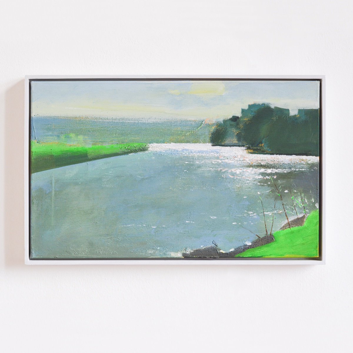 Impressionistic Landscape Acrylic Painting By Igor Nekraha, 20 X 13, ?ountermeasures, Original Artwork