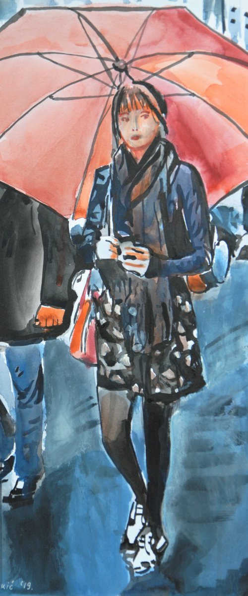 Rainy Days / 42 x 29.7 cm by Alexandra Djokic