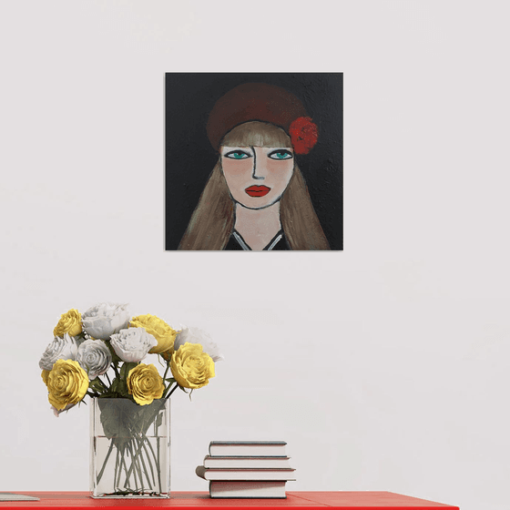 Girl with beret