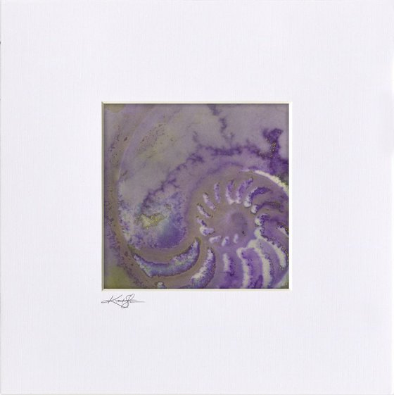 Nautilus Shell 2 - Abstract painting by Kathy Morton Stanion