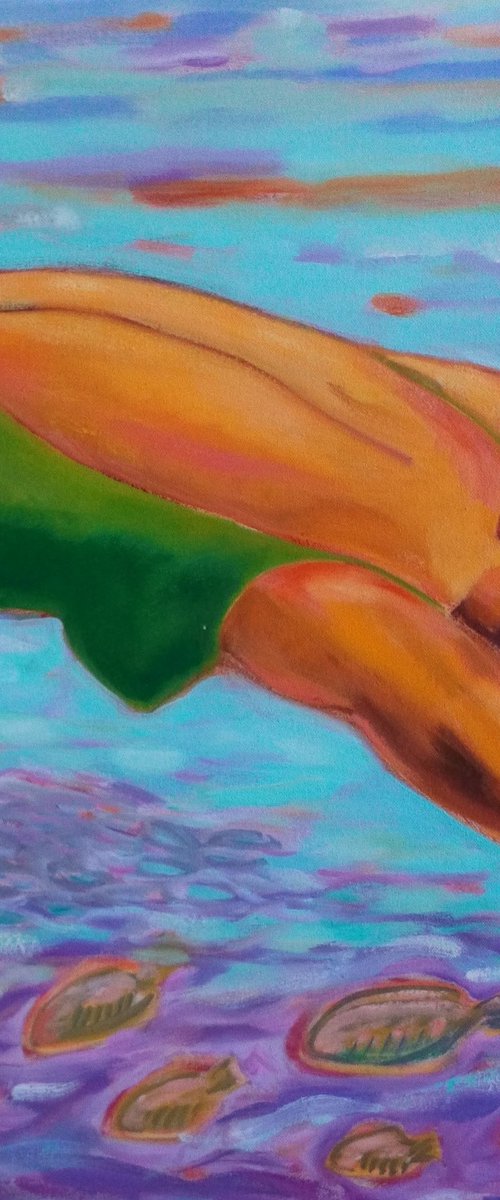 Diving into Blue by Lorie Schackmann