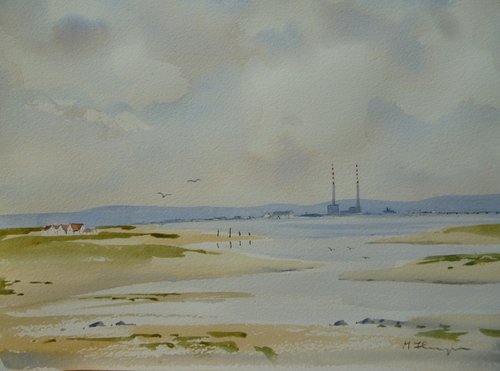 Poolbeg from Clontarf by Maire Flanagan