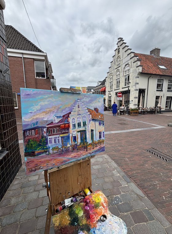 Dutch Town Life: Coevorden Street Cafe
