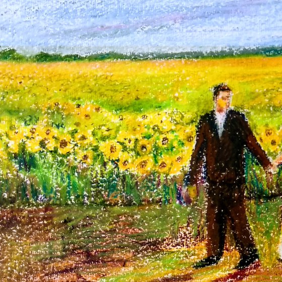 Romance in the Sunflower field