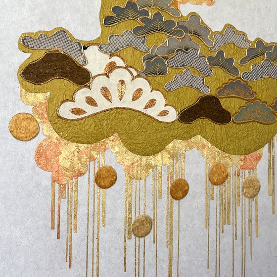 Cloud of Pines ~Timeless~ (Kimono Upcycled )