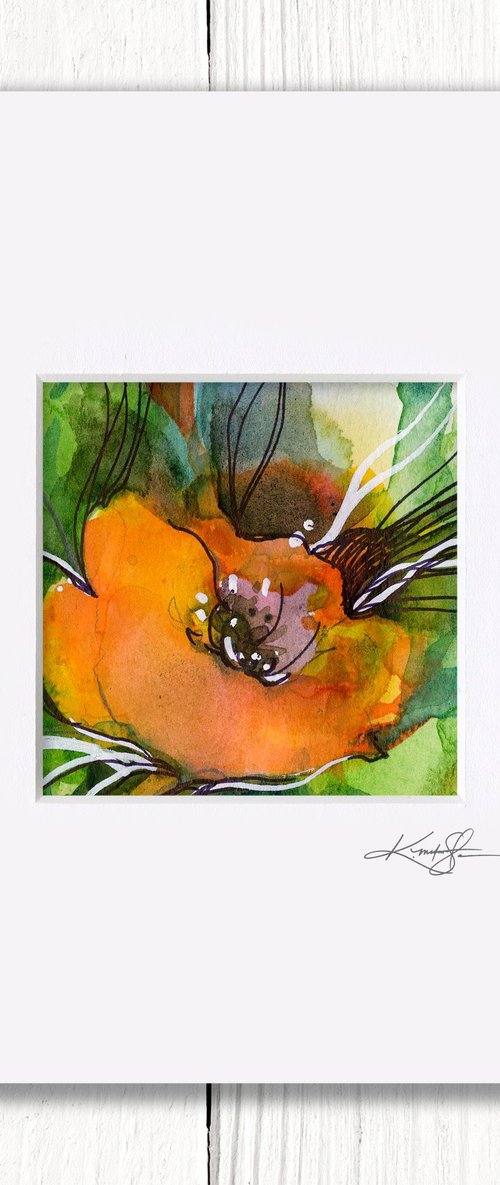 Little Dreams 45 - Small Floral Painting by Kathy Morton Stanion by Kathy Morton Stanion