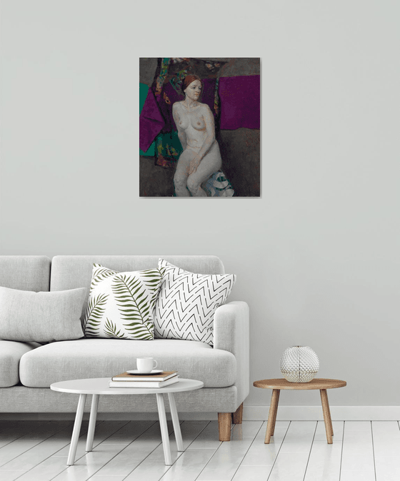 Pearl – Original Nude Oil Painting