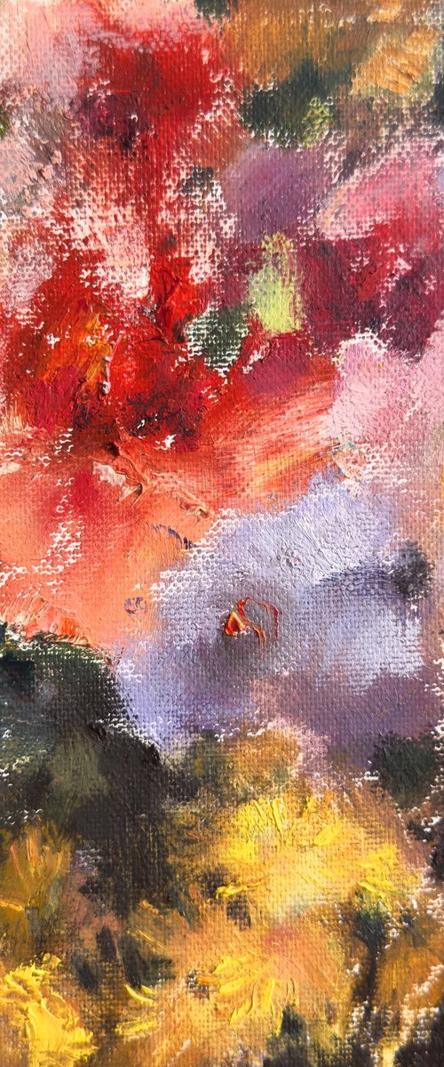 Abstract floral arrangement by Olha Laptieva