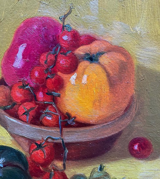 Still life with tomatoes