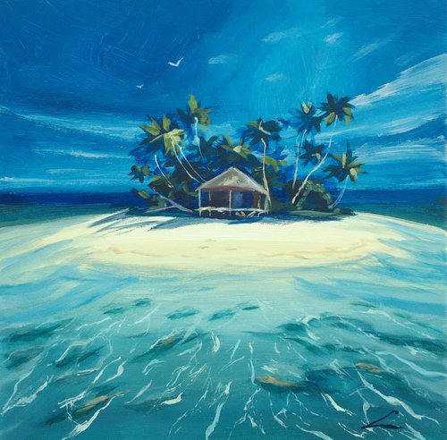 Tropical island by Elena Sokolova