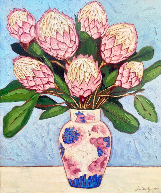 Proteas on French Blue