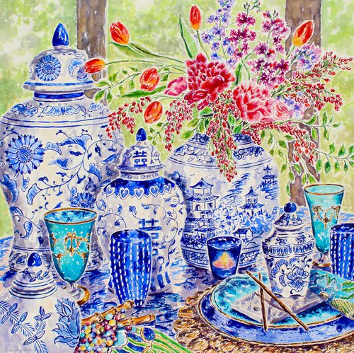 Chinoiserie Table Style by Kristen Olson Stone