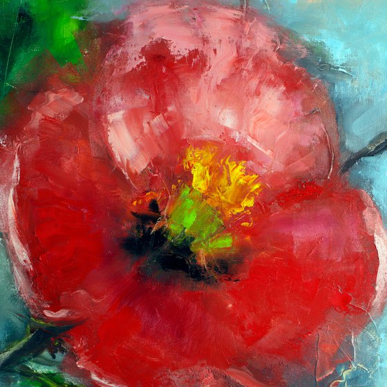 Abstract Floral painting