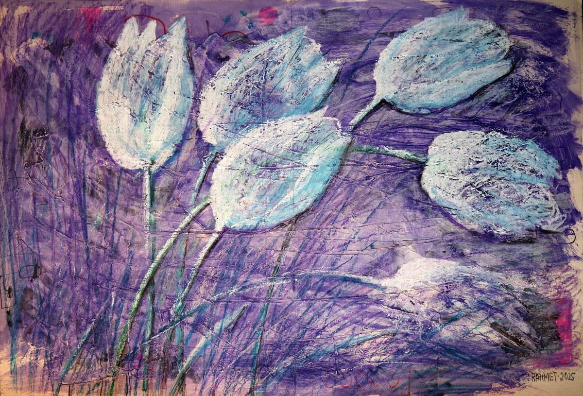  Fantasy With Flowers 310 By Rakhmet Redzhepov, 23 X 17, Artwork For Sale On Artfinder