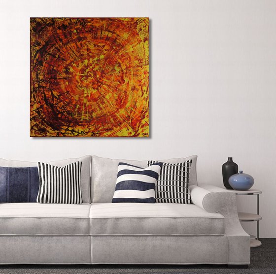 Sunburst (80 x 80 cm) XL oil (32 x 32 inches)