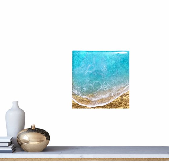 Teal Waves #30 Seascape Painting