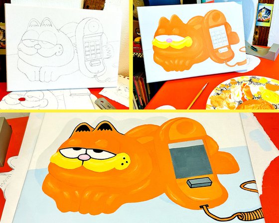 Garfield Phone Pop Art