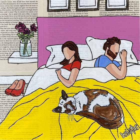 Cat Capers Bedtime 30cm x 30cm