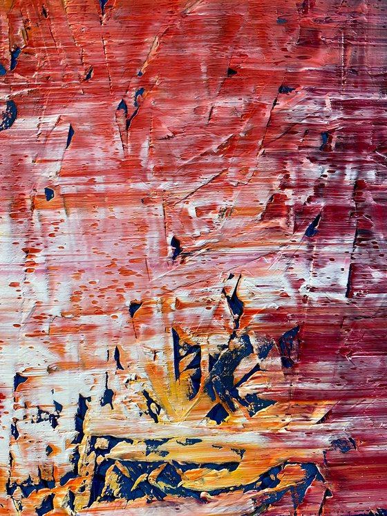 "Both Ends Of The Spectrum" - Original PMS Large Oil Painting Diptych on Recycled Wooden Panels - 48 x 24 inches