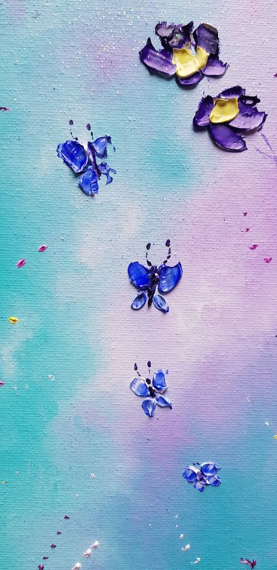 "Follow the Butterfly" - Flowers in Love