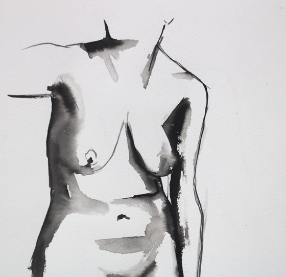 Nude in ink