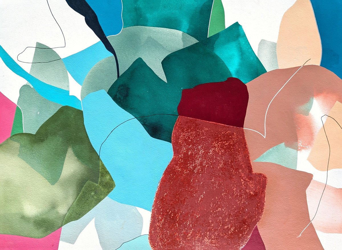 Abstract Painting By Smit Khond, 30 X 22", Aftershock In Our Wake, Original Artwork