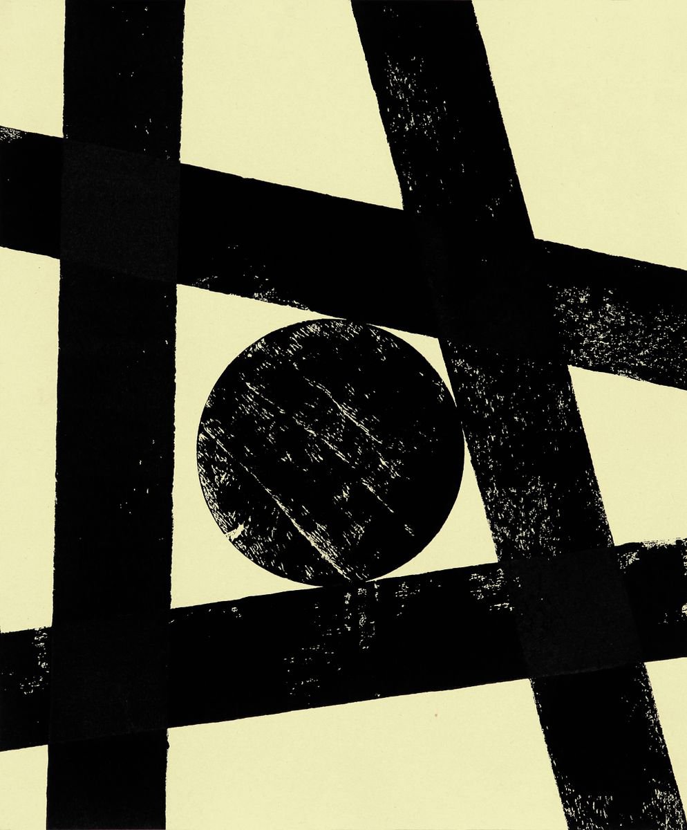 Abstract Acrylic Painting By Petr Strnad, 10 X 12", Integration Xvii., Original Artwork