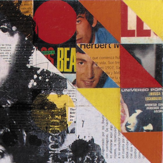 Collage_01_40x40 cm_Beatles_Pop