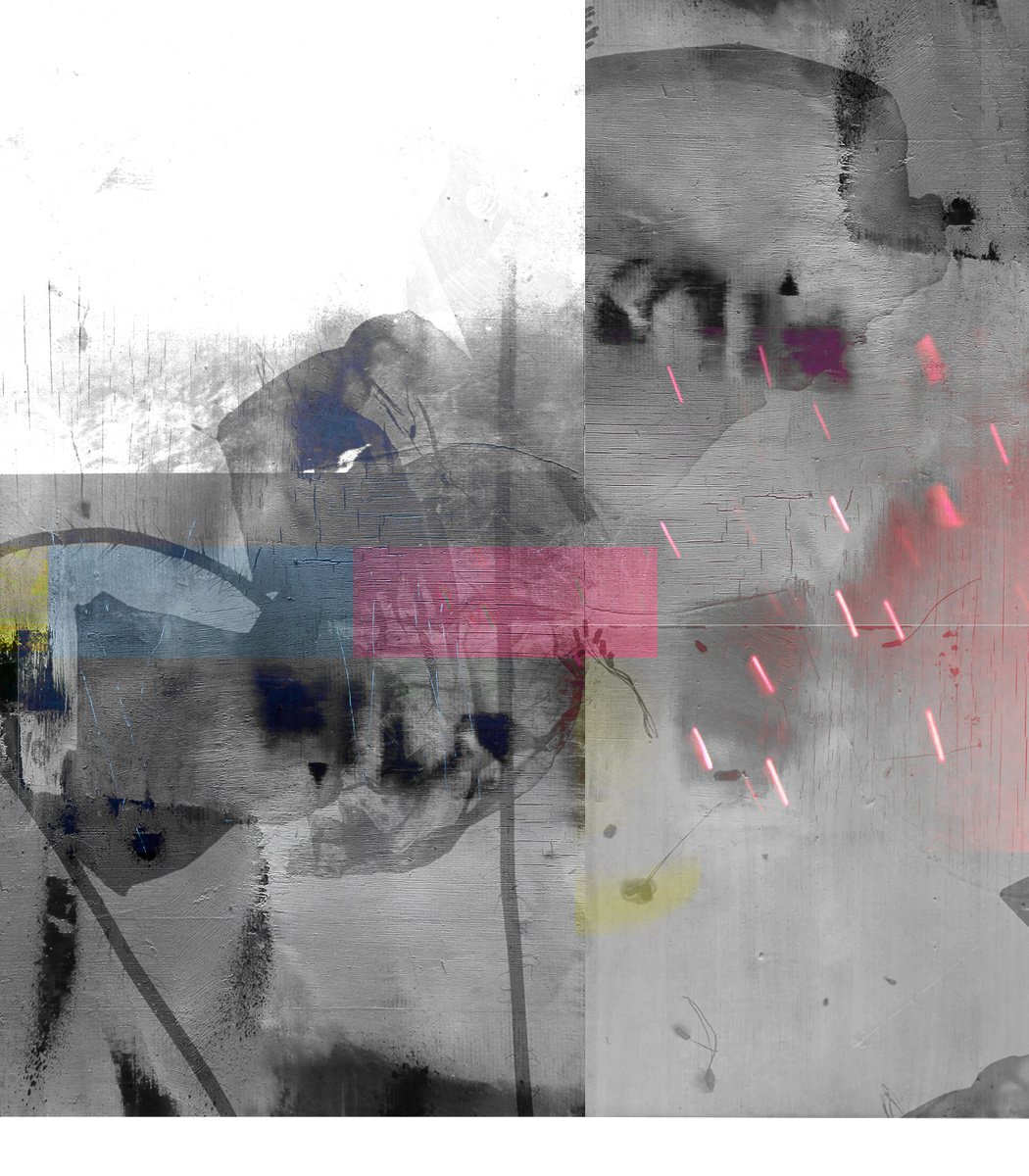 Abstract Limited Edition Print By The Most Active, 15 X 17", Shadows And Memories, Original Artwork