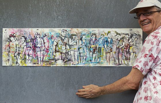 An orchestra of pedestrians