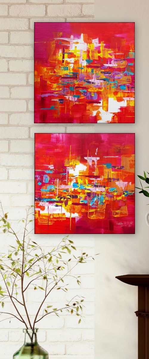 Mélange | Diptych by Heather W.  Ernst