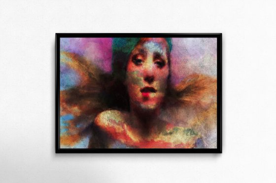 Digital Painting of Sensual Erotic Woman. - I can afford it! - Limited Edition Prints of (7) on 240gsm Mat photo paper.