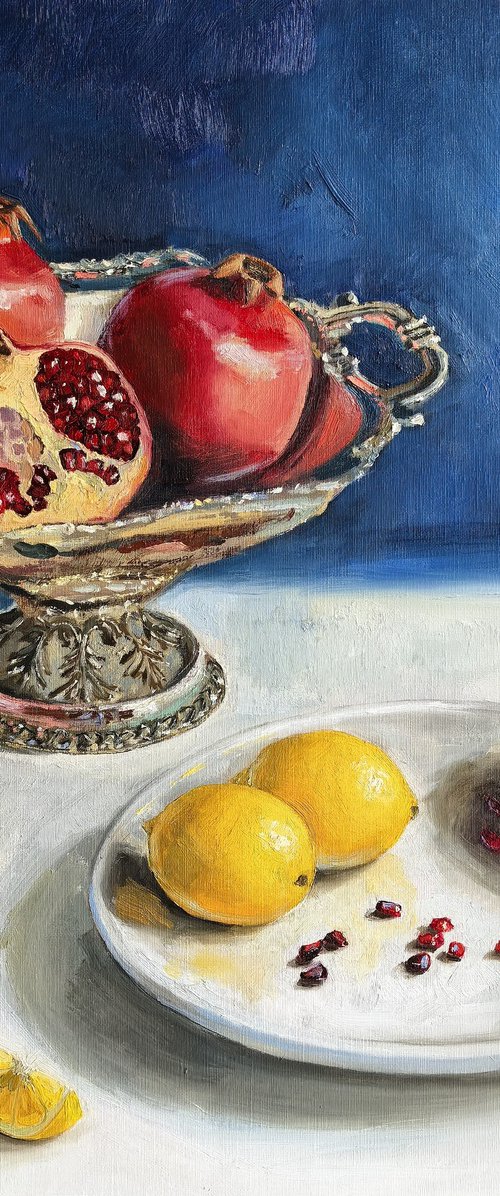 Pomegranates and lemons by Leyla Demir