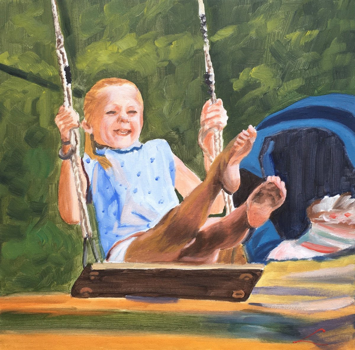 Swing By Elena Sokolova, 20 X 20, Artwork For Sale On Artfinder