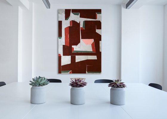 Iridescent - Large geometric abstract artwork