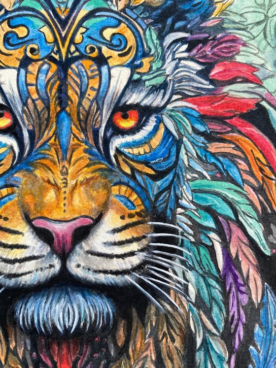 Majestic Spirit Lion Art