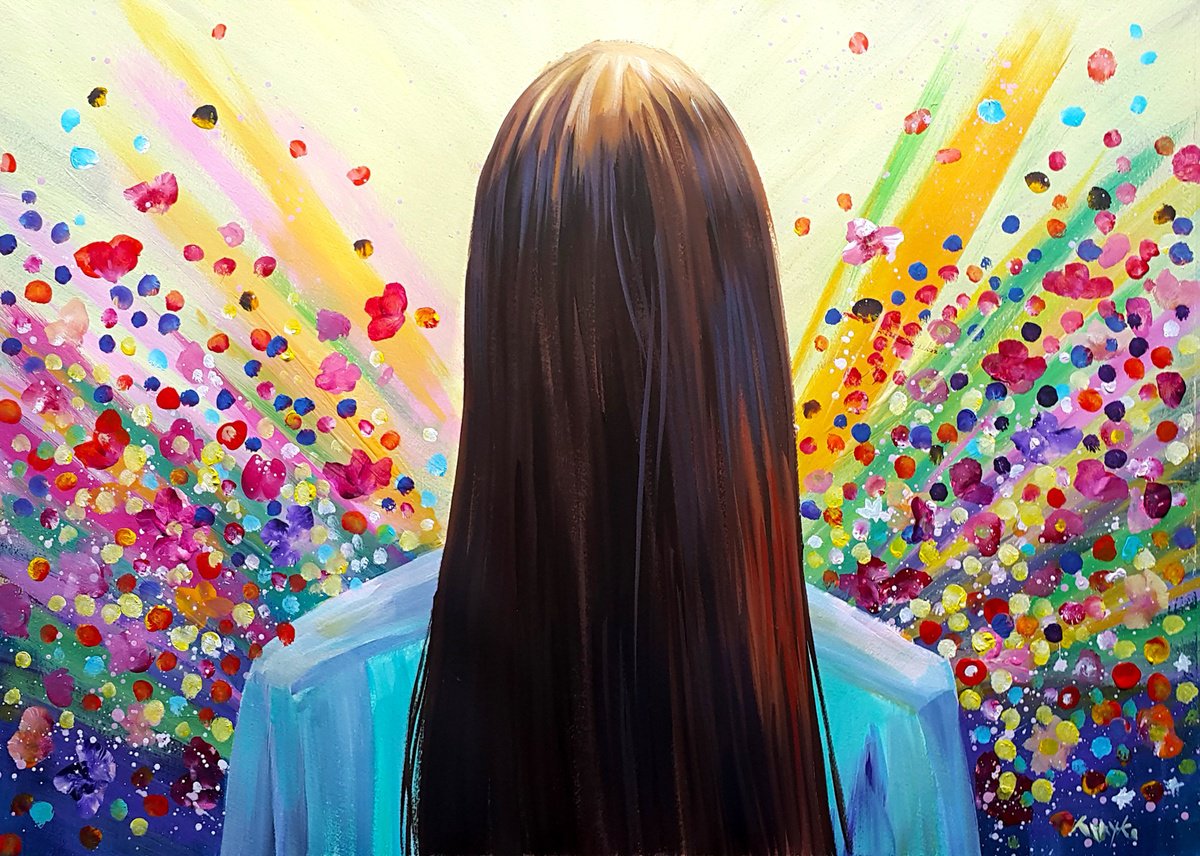  Running Flowers By Trayko Popov, 30 X 22, Artwork For Sale On Artfinder