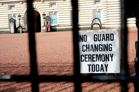 No Guard changing ceremony today 7.6.20  1/20  18"X12"