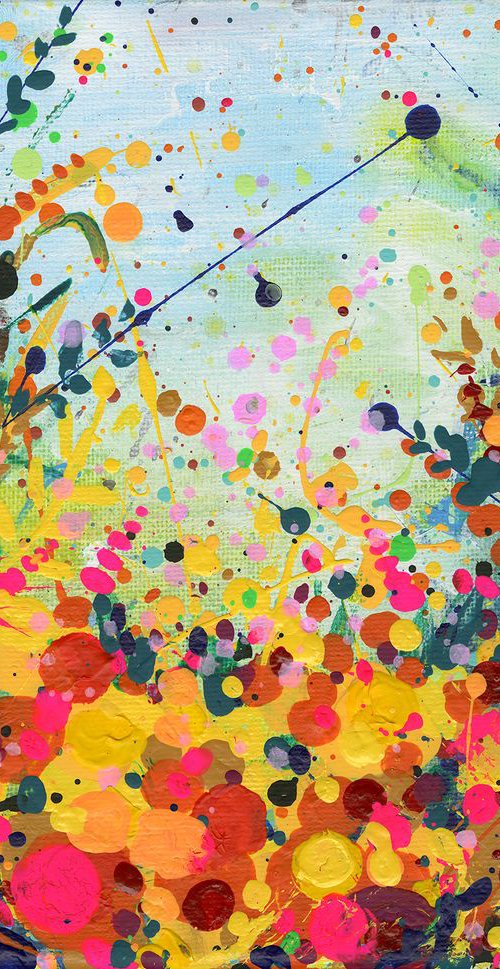Floral Euphoria 3 -  Abstract Flower Painting  by Kathy Morton Stanion by Kathy Morton Stanion