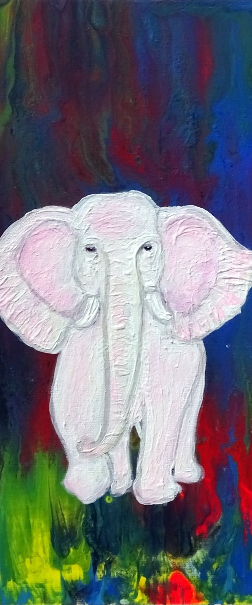 Baby pink elephant by CB.