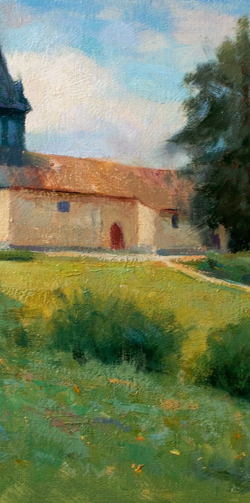 The Rural Church at Lastours by Gav Banns