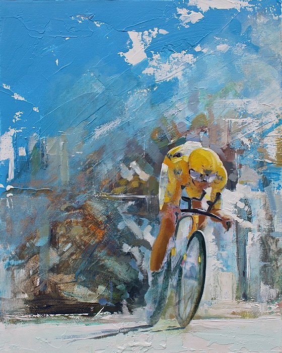 The Time Trial (Cycling Painting)