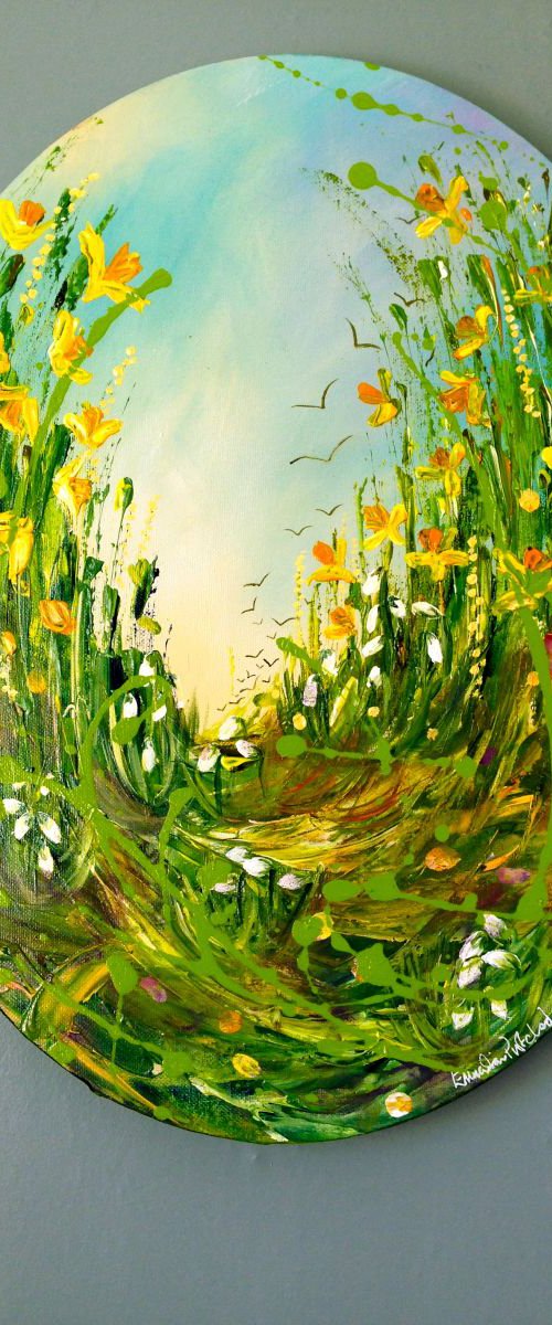 Blooming Daffodils and Snowdrops by Emma Sian Pritchard