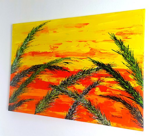 Grass In Yellow Color