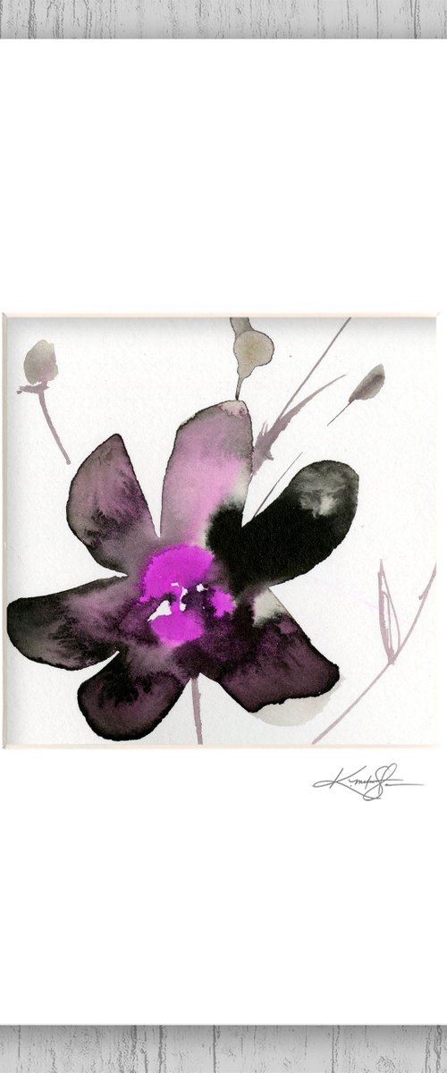 Organic Impressions 2019-15 - Flower Painting by Kathy Morton Stanion by Kathy Morton Stanion