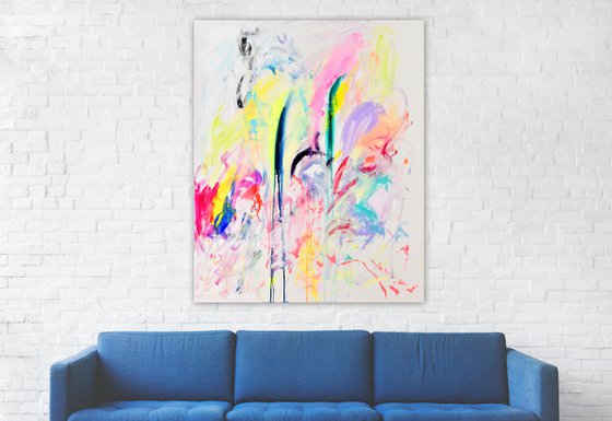 Love At First Sight | Large Modern Abstract Painting (2020)