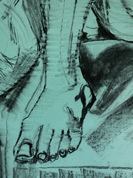 Seated female nude