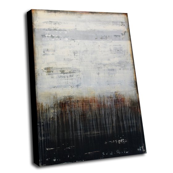 TRACES OF THE PAST - 110 X 80 CMS - ABSTRACT PAINTING TEXTURED * VINTAGE