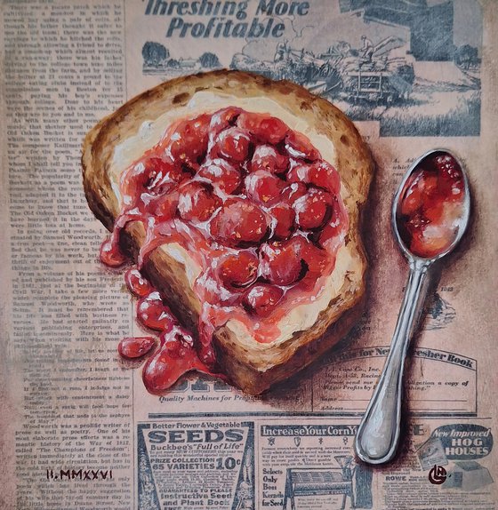 Cherry Jam Toast