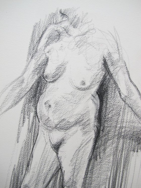 standing female nude